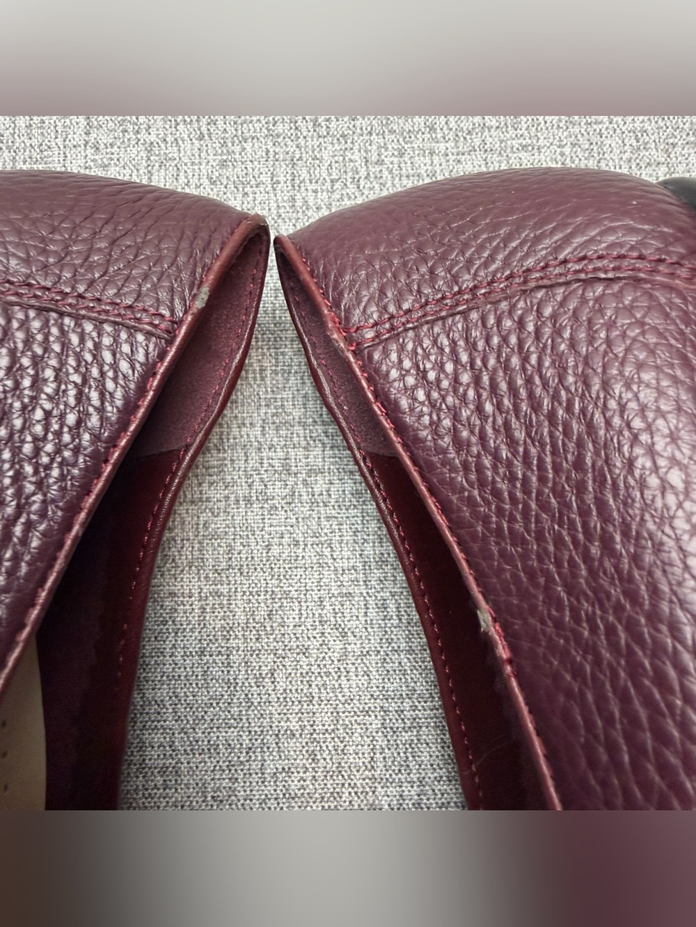 Trotters Liz Burgundy Tumbled Leather Loafers - Picture 7 of 11